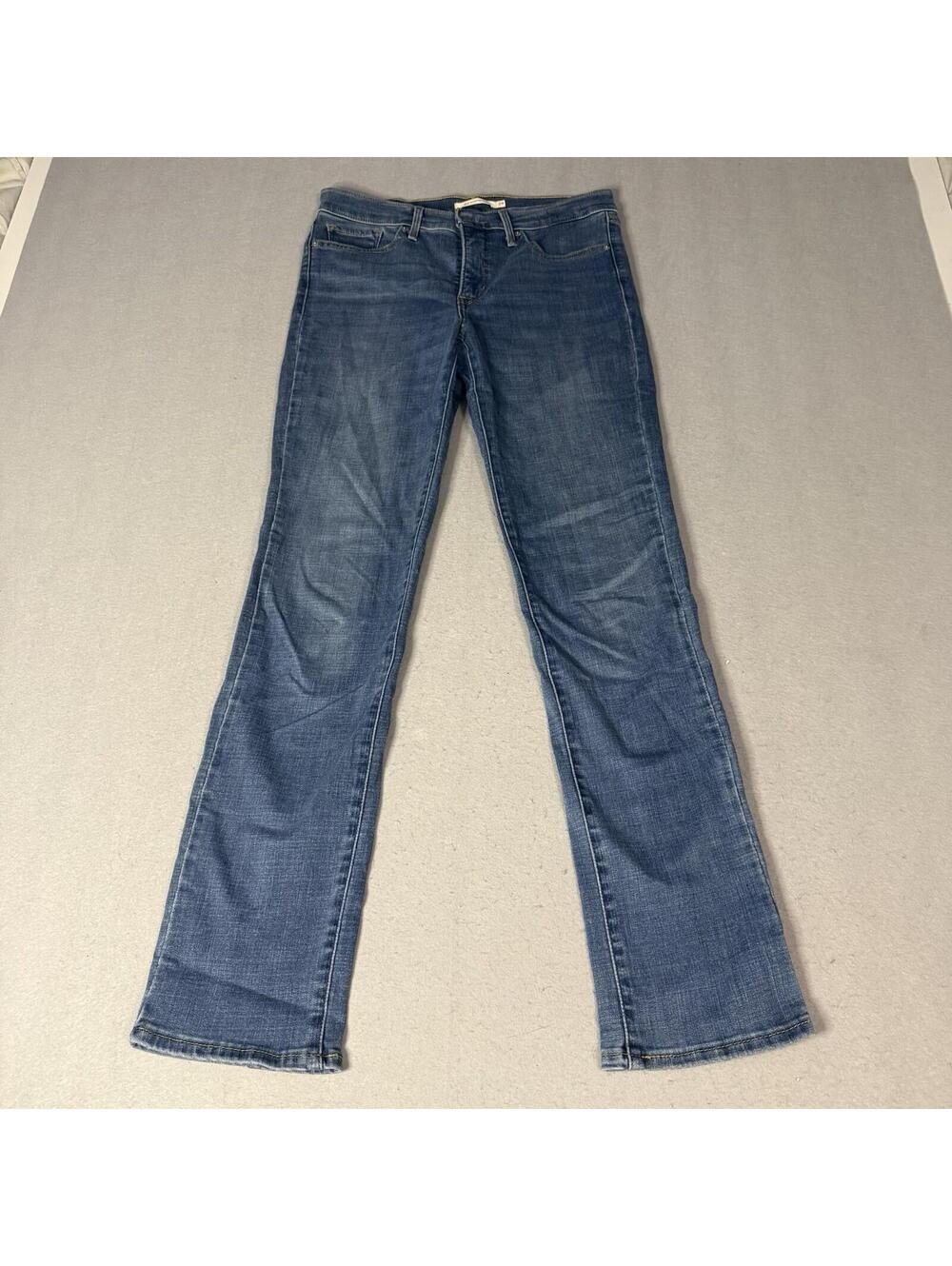 Levis 312 Shaping Slim Jeans Womens 29 Blue Denim Mid Rise Slim Straight Stretch - Picture 1 of 16